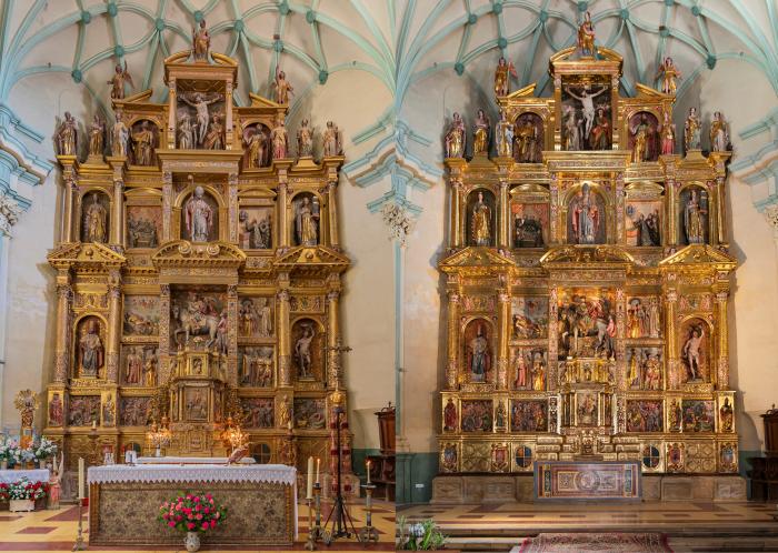 Antes y después del proceso de restauración.