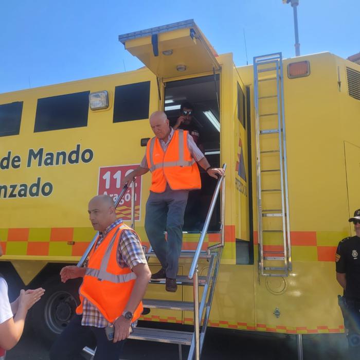 El Director General de Carreteras e Infraestructuras, Miguel Ángel Arminio, ha recorrido las carreteras afectadas para evaluar la situación