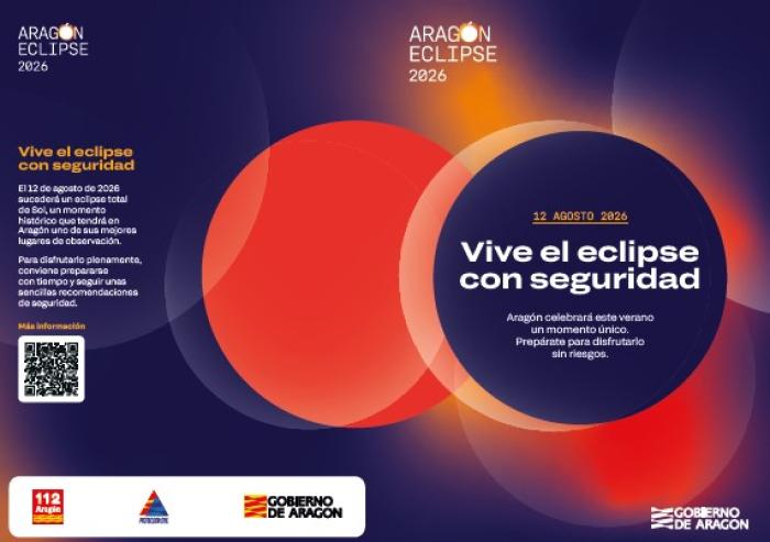 Uno de los folletos de la campaña del Gobierno de Aragón.