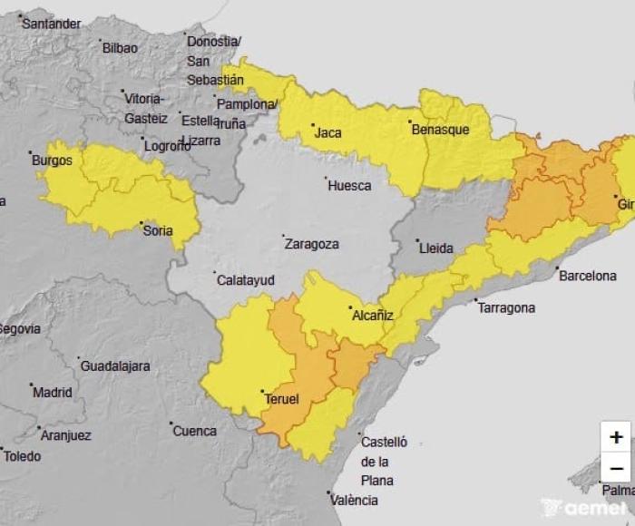 Avisos vigentes para mañana, 17 de agosto.