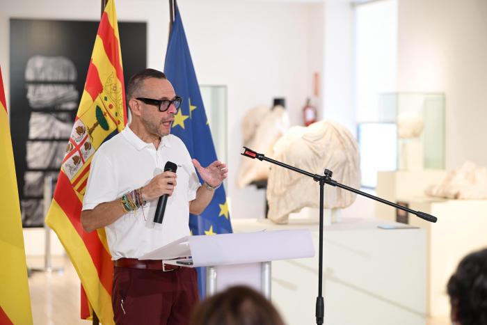 El director general en su intervención en el acto en el Museo de Calatayud
