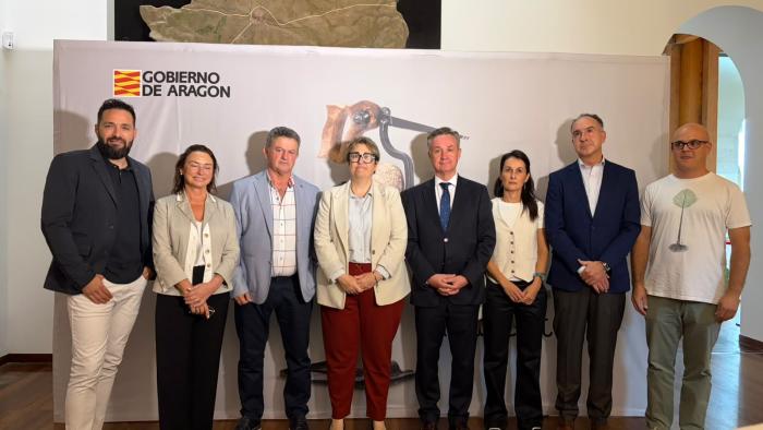 Premiados y representantes institucionales este viernes en la gala de premios Aragón Medio Ambiente 2026