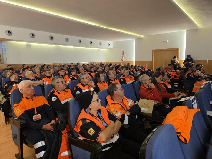 Congreso de la Red de Agrupaciones de Voluntarios de Protección Civil de Aragón, que se celebra hoy en Mora de Rubielos.