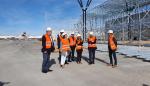 Visita a las obras del hangar con capacidad para dos A380 en el Aeropuerto de Teruel