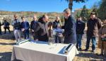 Primera piedra de la residencia de mayores de Alcañiz