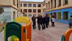 Visita al CEIP Ensanche de Teruel donde se va a llevar a cabo la ampliación y adecuación de patios