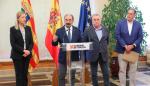 El Presidente de Aragón recibe a responsables de una empresa y dan a conocer su proyecto inversor