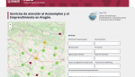 Mapa interactivo de atención al autoempleo y el emprendimiento