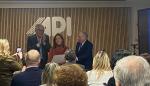 Octavio López, en el Colegio de Agentes de la Propiedad Inmobiliaria de Aragón.