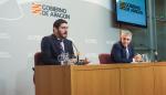 Alejandro Nolasco y Ángel Samper, en sala de prensa