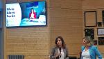 La directora general de Política Educativa, Ana Moracho, y la ponente Silvia Álava, en el Centro de Profesorado Juan de Lanuza.