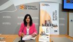 La directora general de Patrimonio Cultural, Gloria Pérez, en rueda de prensa hoy en el edificio Pignatelli.