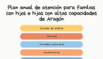 Presentación del Plan de apoyo a las familias de hijos e hijas con altas capacidades en 2024