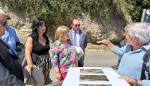 Visita a Albarracín de la consejera de Presidencia, Tomasa Hernández, y los directores generales de Cultura y Patrimonio Cultural, Pedro Olloqui y Gloria Pérez.