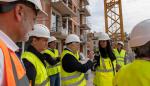 Octavio López y Lorena Orduna, visitan las obras de La Merced y la parcela del Polígono de las Harineras