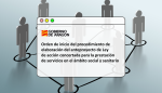 El anteproyecto de Ley contempla establecer acuerdos de acción concertada para la prestación de servicios socio-sanitarios a entidades públicas y entidades privadas