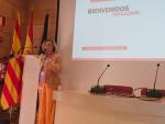 Ana Castillo inaugura las jornadas 'Site visit Aragón'.