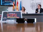 Los consejeros Susín y Bermúdez de Castro, en la rueda de prensa