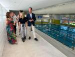 Visita a las nuevas instalaciones de la piscina climatizada de Los Planos en Teruel.