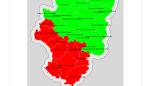 Mapa de Indice de Riesgo de Incendios Forestales, 25-01-18