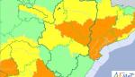 Avisos naranja y amarillo por temperaturas máximas