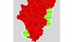 Mapa de Índice de Riesgo de Incendios Forestales, 21-02-18