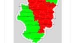 Mapa de Indice de riesgo de incendios forestales 22-01-18