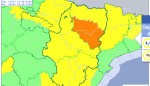 Ampliado aviso por tormentas a nivel naranja en Ribera del Ebro e Ibérica