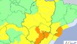 Avisos amarillo y naranja por nevadas y vientos en Aragón