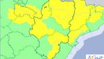 Ampliado el aviso amarillo por lluvias y tormentas