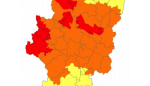 Prealerta roja en varias zonas del centro y oeste de la Comunidad Autónoma