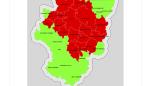 mapa de índice de riesgo de incendios forestales,18 de feberero