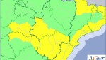 Aviso amarillo por lluvias y tormentas en la provincia de Teruel y la Ibérica Zaragozana