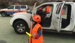 Los voluntarios de Protección Civil del Somontano de Barbastro han expuesto su labor a los niños en la feria Zagalandia