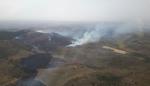 Efectivos terrestres vigilarán esta noche el incendio estabilizado ya en Castejón de Alarba