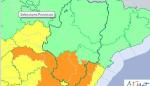 Aviso naranja por lluvias y tormentas en el sur de Teruel