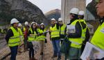 Visita con los diputados y diputadas de las Cortes de Aragón para conocer las obras en Canfranc