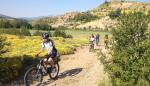 Periodistas alemanes visitan algunas de las rutas BTT de Aragón