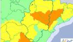 Aviso naranja y amarillo en casi todo Aragón por temperaturas máximas