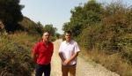 Trabajos de mejora en el tramo del Camino de Santiago en Santa Cilia