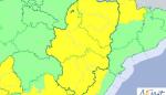 Aviso amarillo por tormentas y altas temperaturas para el martes, 15 de agosto