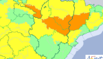 Aviso naranja por temperaturas máximas en el sur de Huesca y Ribera del Ebro