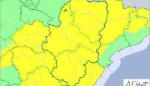 Aviso naranja por lluvias y tormentas en Teruel y amarillo en el resto de Aragón 