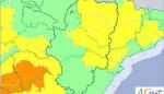 Aumenta a nivel naranja el aviso por tormentas en la Ibérica zaragozana y en varias comarcas turolenses