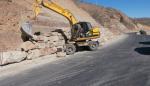 José Luis Soro visita las obras de la carretera de Mirambel