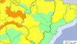 Aviso amarillo por temperaturas mínimas en las tres provincias