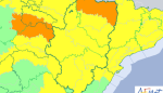 Avisos por nieve, lluvia y viento en distintas zonas de Aragón