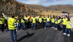 Estudiantes de la EUPLA visitan las obras de la carretera de Mirambel