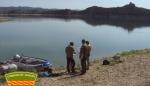 Desalojado un campamento ilegal de pescadores en el Mar de Aragón