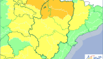 Aviso amarillo por altas temperaturas, lluvias y tormentas en Huesca y Zaragoza